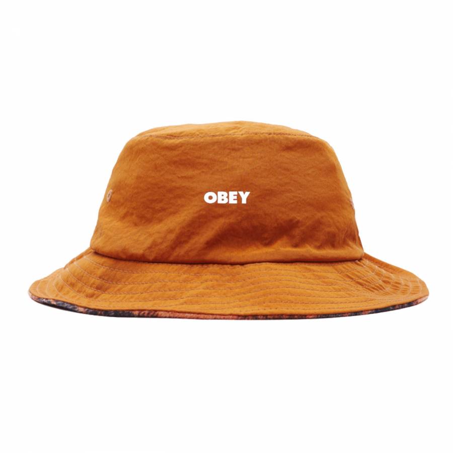 Obey Sam Reversible Bucket Hat - Chilli
