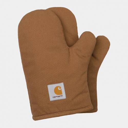 Carhartt WIP Canvas Oven Mitt Set - Hamilton Brown