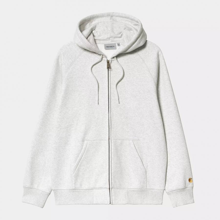 Carhartt WIP Hooded Chase Jacket - Ash Heather / G...