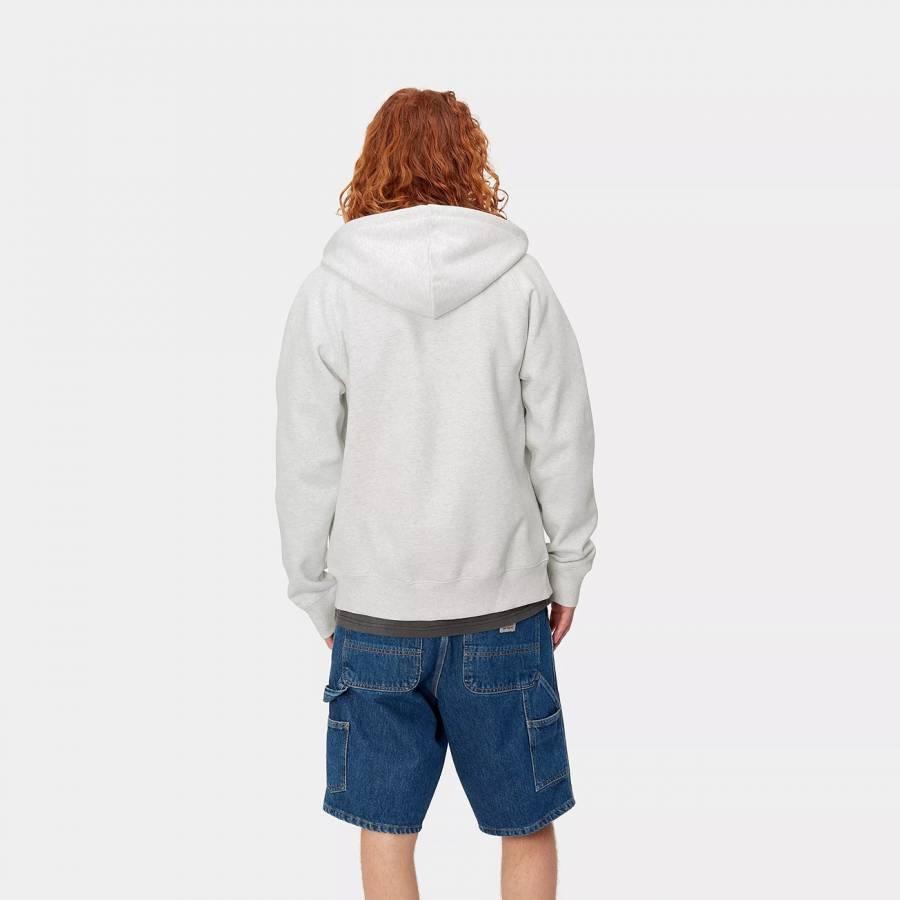 Carhartt WIP Hooded Chase Jacket - Ash Heather / Gold