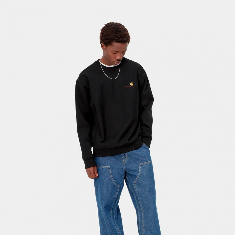 Carhartt WIP American Script Sweatshirt - Black