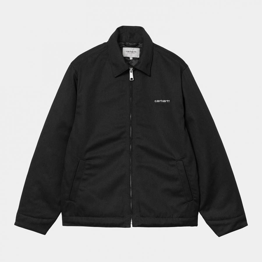 Carhartt WIP Module Script Jacket - Black / White ...
