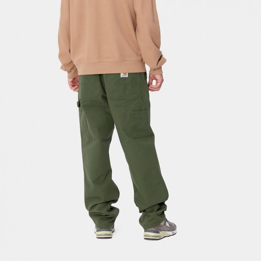 Carhartt WIP Single Knee Pant - Tarragon (Rinsed)