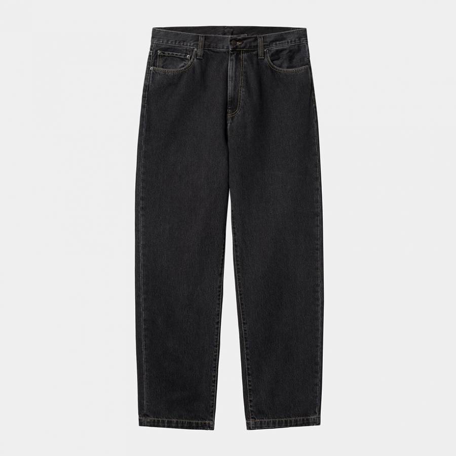 Carhartt WIP Aaron Pant - Black (Stone Washed)