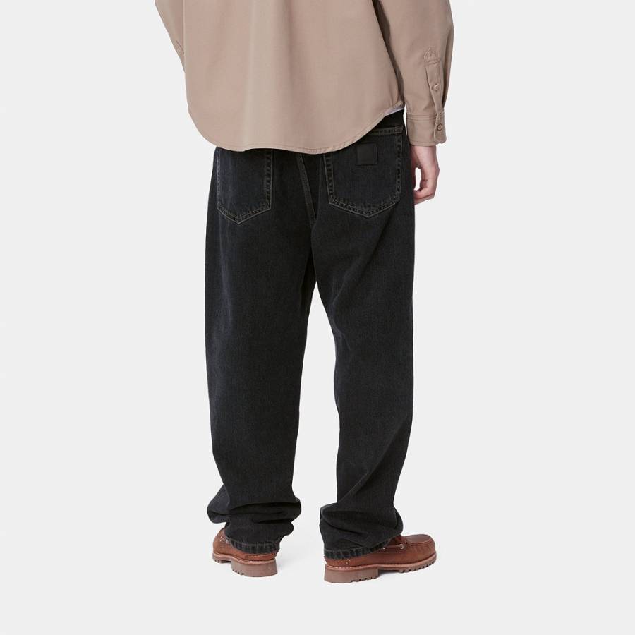 Carhartt WIP Aaron Pant - Black (Stone Washed)