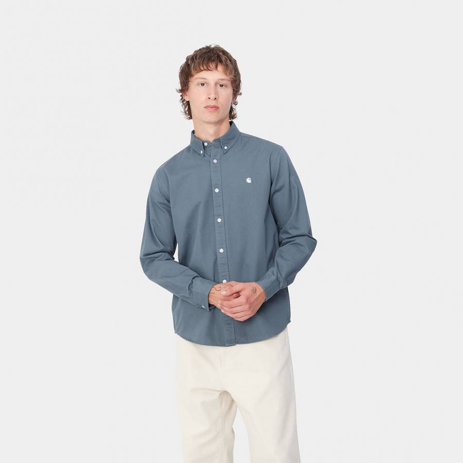 Carhartt WIP L/S Madison Shirt - Positano / Wax