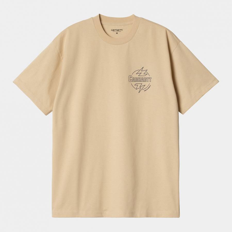 Carhartt WIP S/S Ablaze T-Shirt - Cornsilk / Air F...