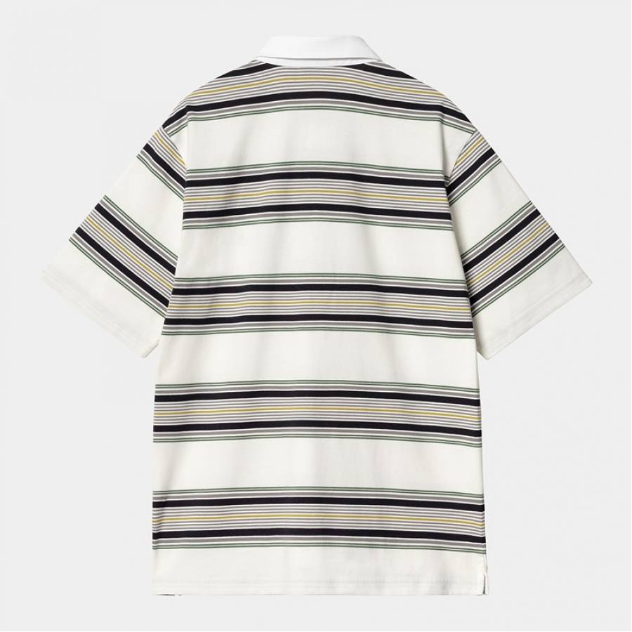 Carhartt WIP S/S Gaines Stripe Rugby Shirt - Wax