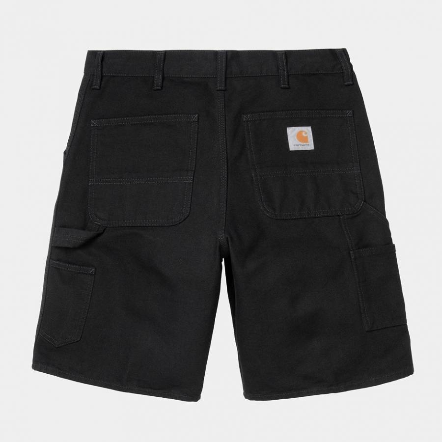 Carhartt WIP Single Knee Short - Black (Rinsed)