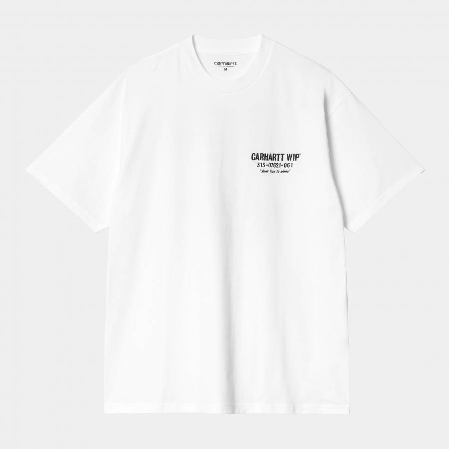 Carhartt WIP S/S Less Troubles T-Shirt - White / Black