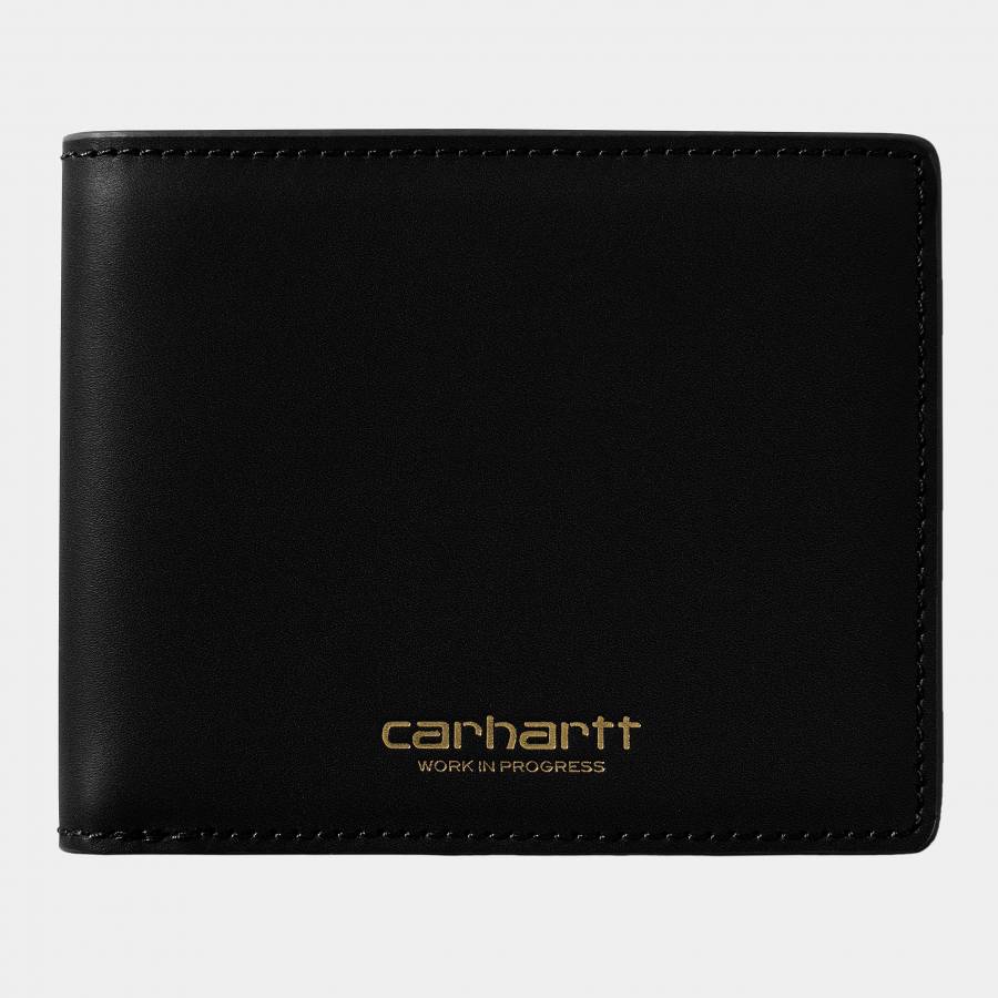 Carhartt WIP Vegas Billfold Wallet - Black / Gold