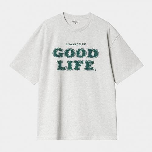 Carhartt WIP S/S Mist T-Shirt - Ash Heather / Chervil
