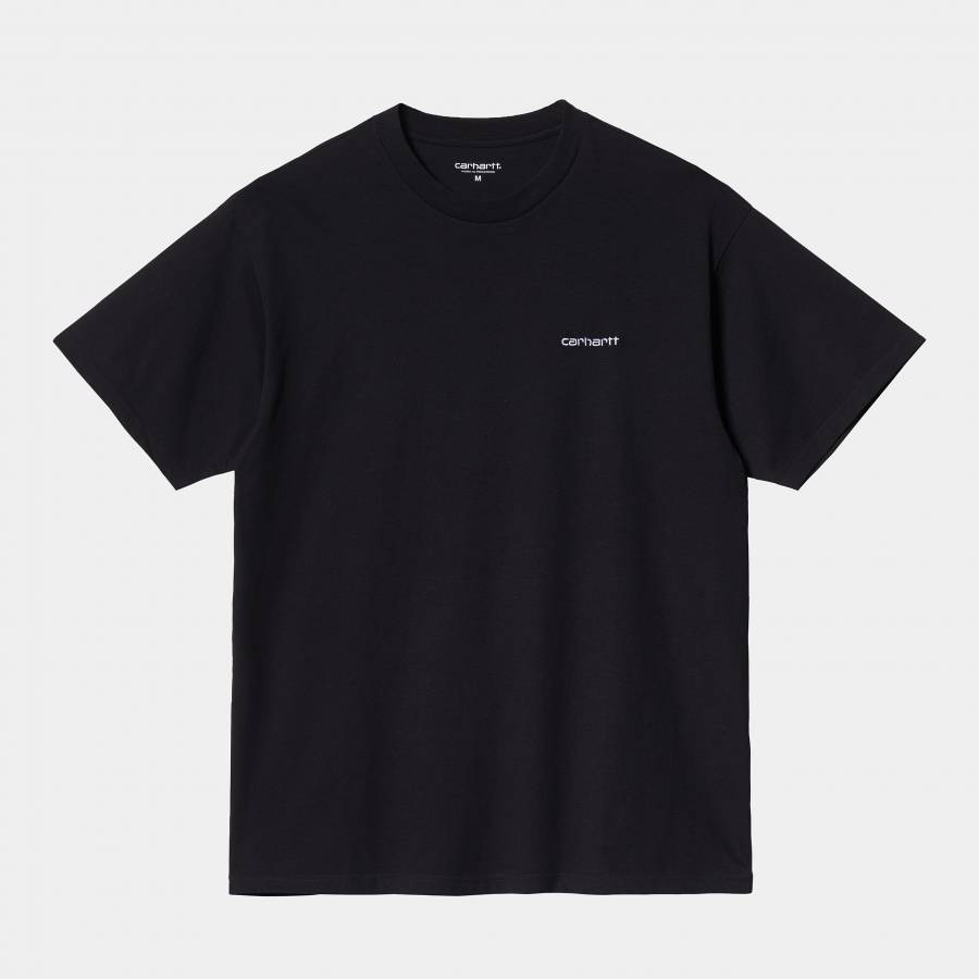 Carhartt WIP S/S Script Embroidery T-Shirt - Black...