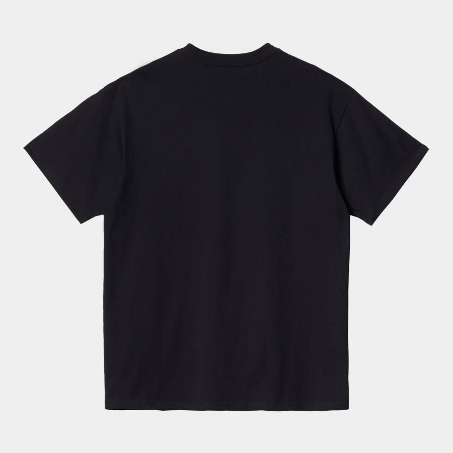 Carhartt WIP S/S Script Embroidery T-Shirt - Black / White