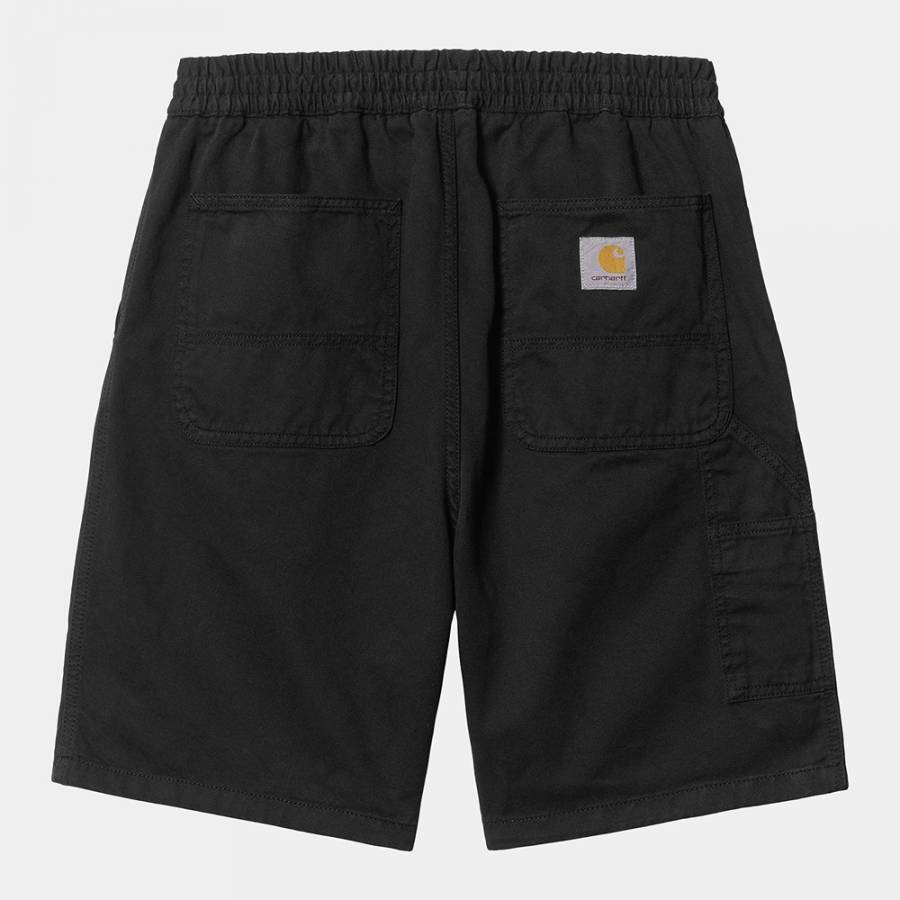 Carhartt WIP Flint Short - Black (Garment Dyed)
