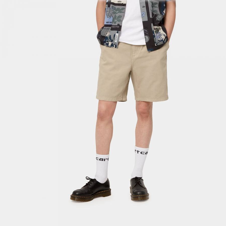 Carhartt WIP Flint Shorts - Wall (Garment Dyed)
