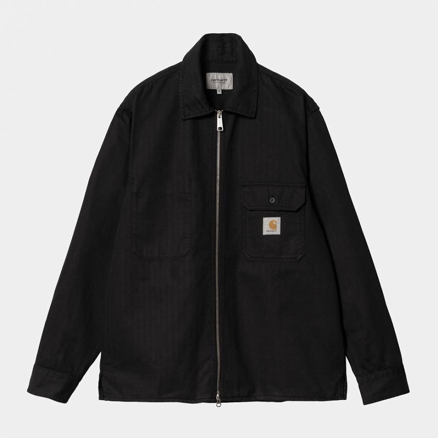 Carhartt WIP Rainer Shirt Jac - Black (Garment Dye...