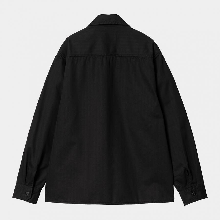 Carhartt WIP Rainer Shirt Jac - Black (Garment Dyed)