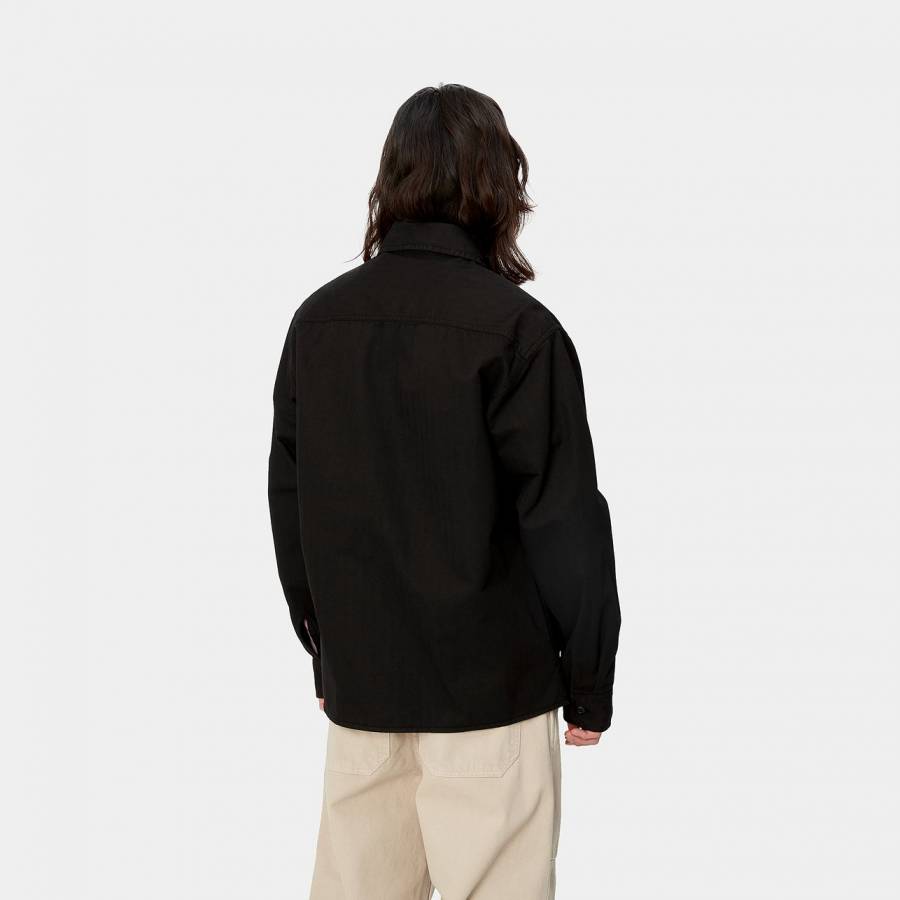 Carhartt WIP Rainer Shirt Jac - Black (Garment Dyed)