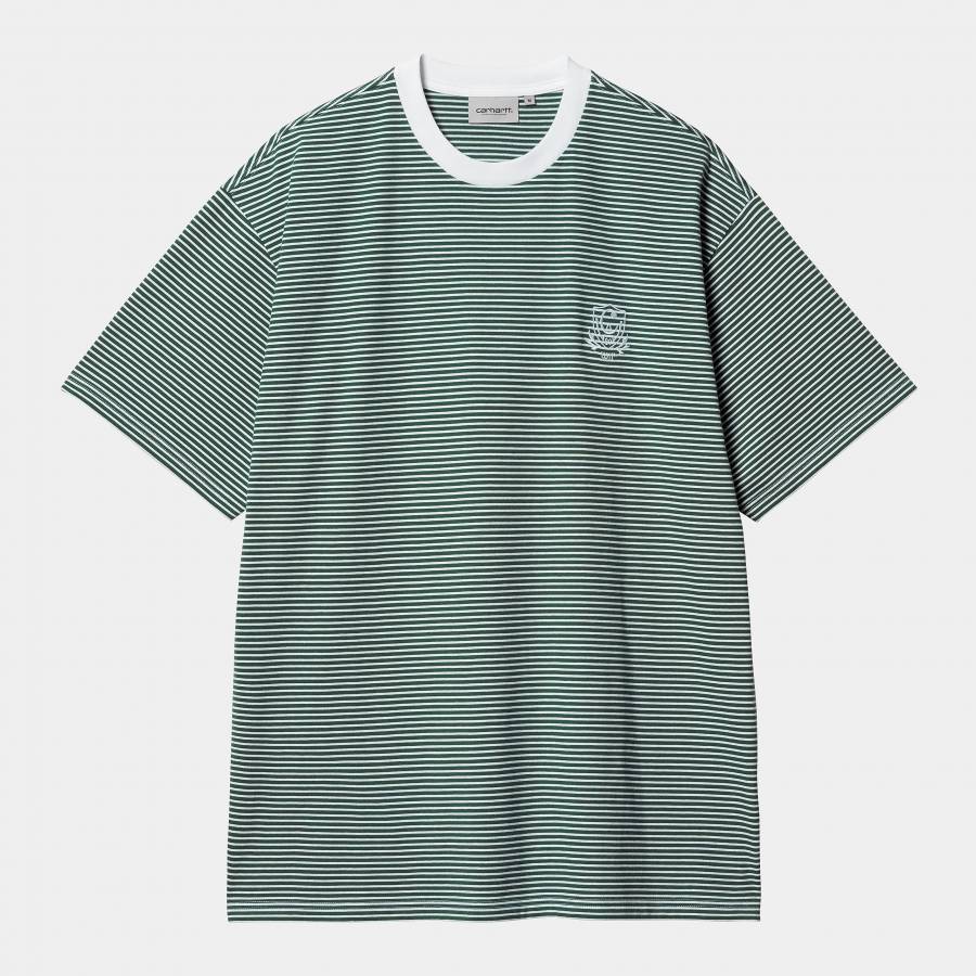 Carhartt WIP S/S Fairly Stripe T-Shirt - Chervil /...