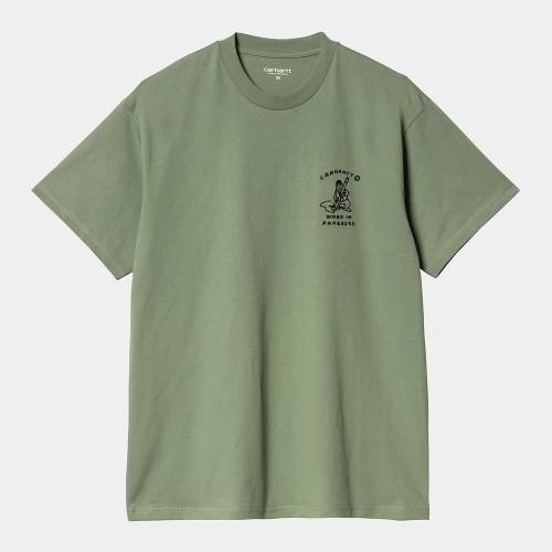 Carhartt WIP S/S Icons T-Shirt - Park / Black