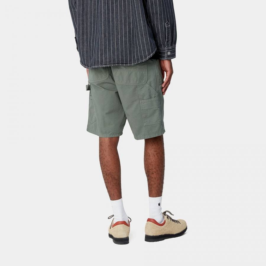 Carhartt WIP Single Knee Short - Park (Garment Dyed)