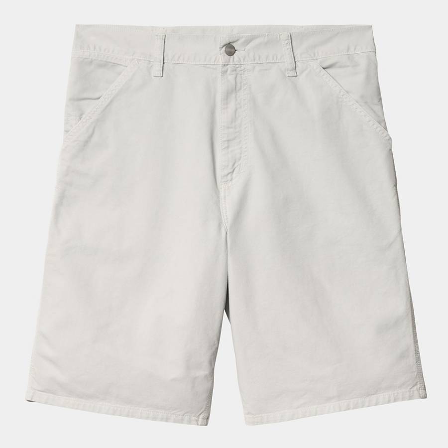 Carhartt WIP Single Knee Short - Sonic Silver (Garment Dyed)