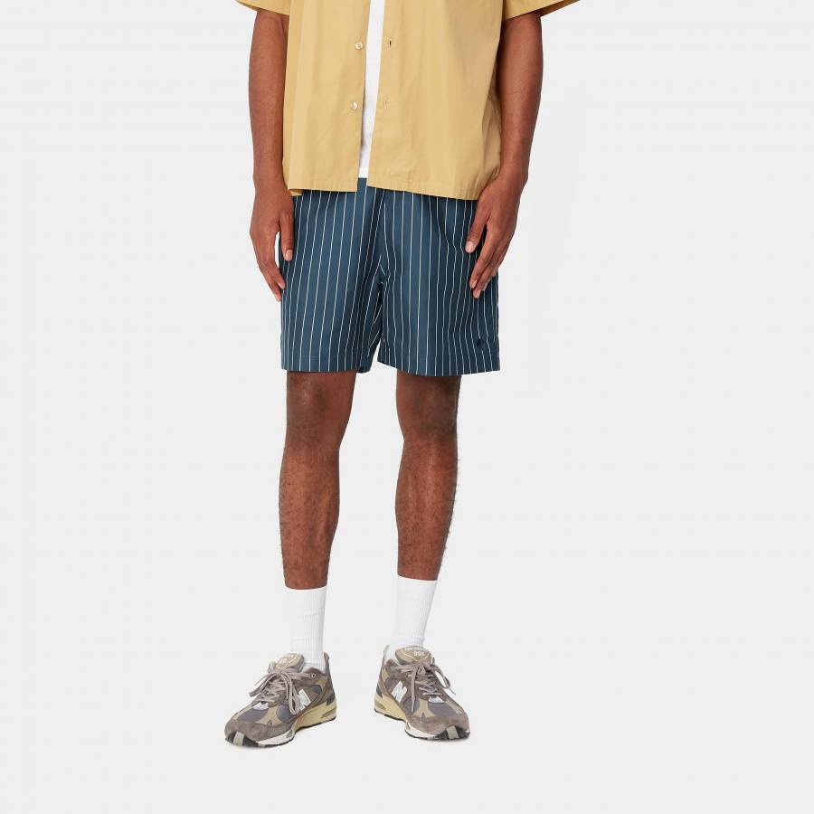 Carhartt WIP Slater Swim Trunks - Cason Stripe AOP / Blue