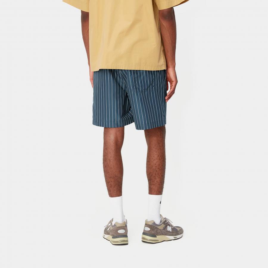 Carhartt WIP Slater Swim Trunks - Cason Stripe AOP / Blue