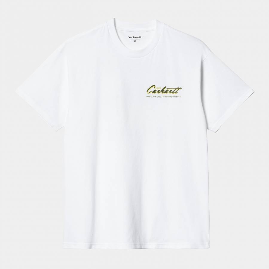 Carhartt WIP S/S Green Grass T-Shirt - White