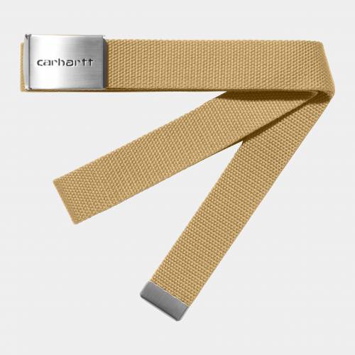 Carhartt WIP Clip Belt Chrome - Bourbon