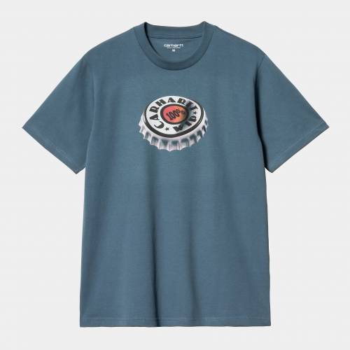 Carhartt WIP S/S Bottle Cap T-Shirt - Naval