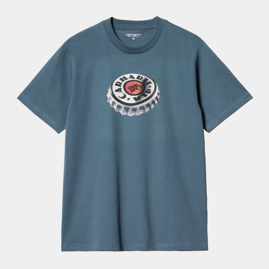 Carhartt WIP S/S Bottle Cap T-Shirt - Naval