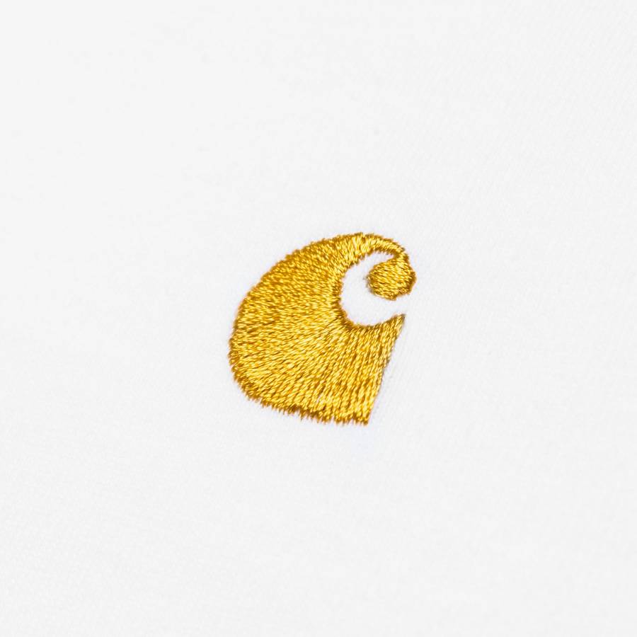 Carhartt WIP S/S Chase T-Shirt - White / Gold