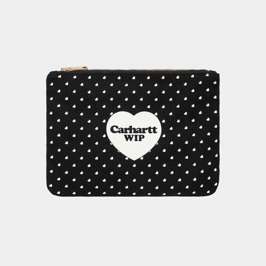Carhartt WIP Canvas Graphic Zip Wallet - Heart Ban...
