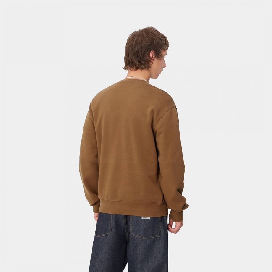 Carhartt WIP Flying Ducks Sweat - Hamilton Brown