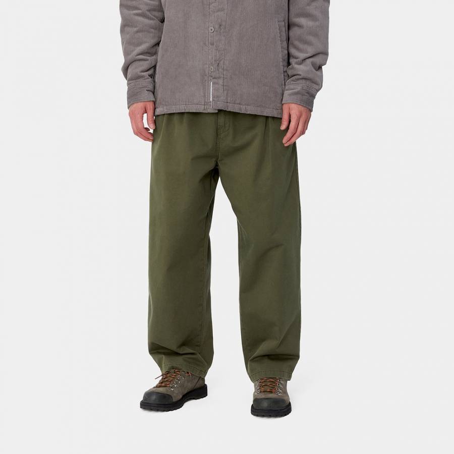 Carhartt WIP Merrick Pant - Office Green (Stone Washed)