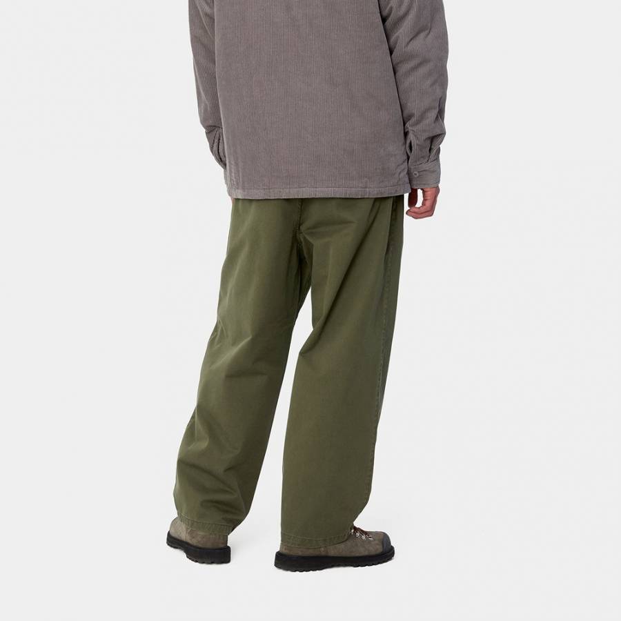 Carhartt WIP Merrick Pant - Office Green (Stone Washed)