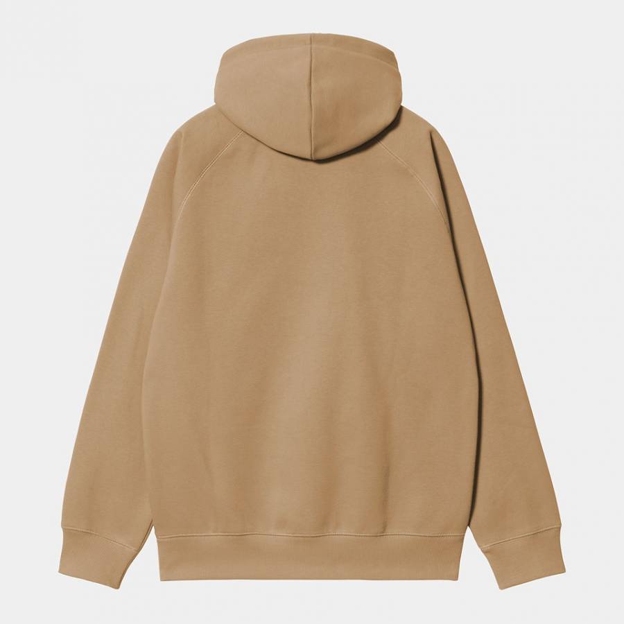 Carhartt WIP Hooded Chase Sweatshirt - Peanut / Gold