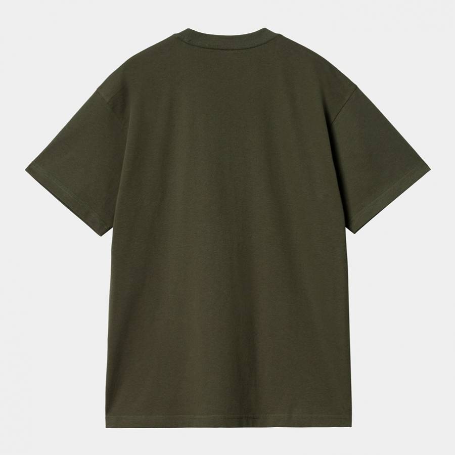 Carhartt WIP S/S Basics T-Shirt - Office Green / Winter Spice