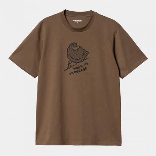 Carhartt WIP S/S Move On Up T-Shirt - Chocolate / Black