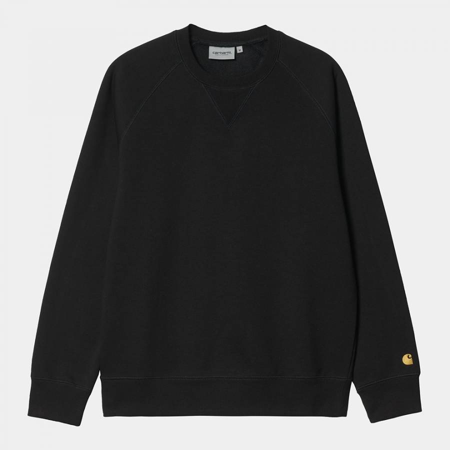 Carhartt WIP Chase Sweatshirt - Black / Gold