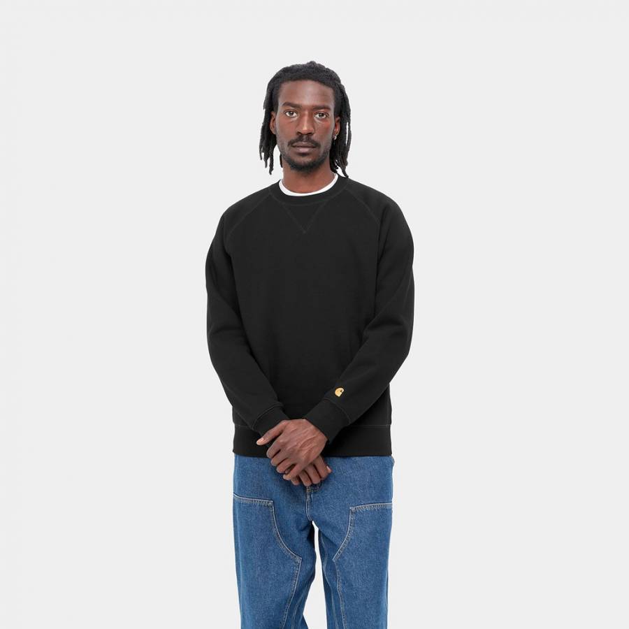 Carhartt WIP Chase Sweatshirt - Black / Gold