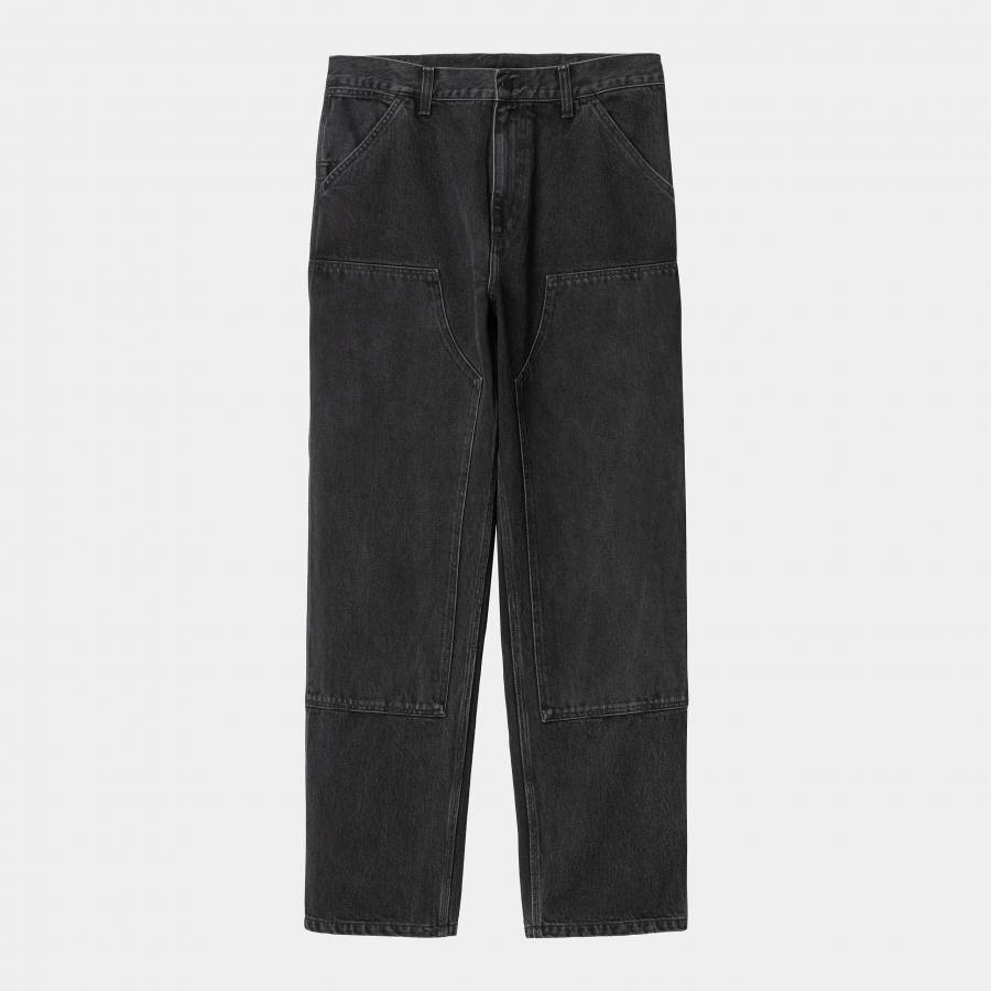 Carhartt WIP Double Knee Pant - Black (Stone Washed)