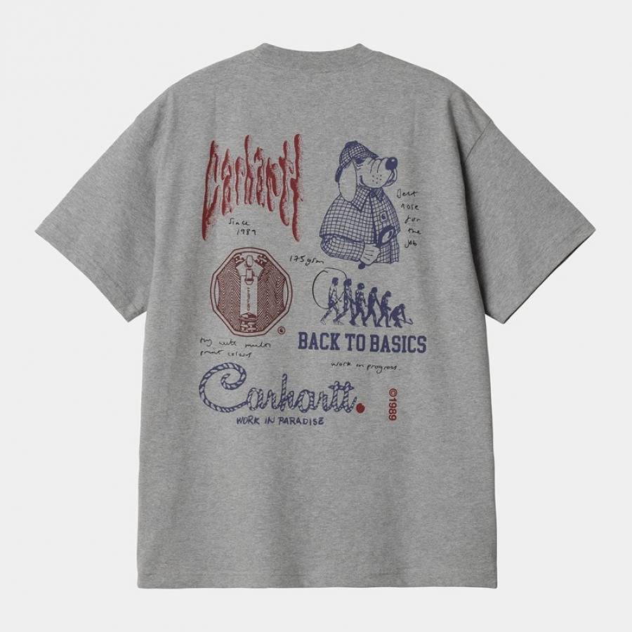 Carhartt WIP S/S Archivo T-Shirt - Grey Heather
