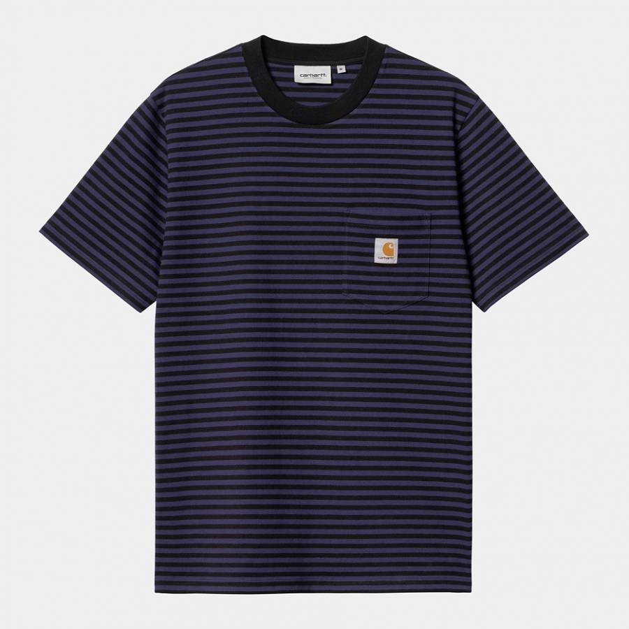 Carhartt WIP S/S Verner Stripe Pocket T-Shirt - Bl...