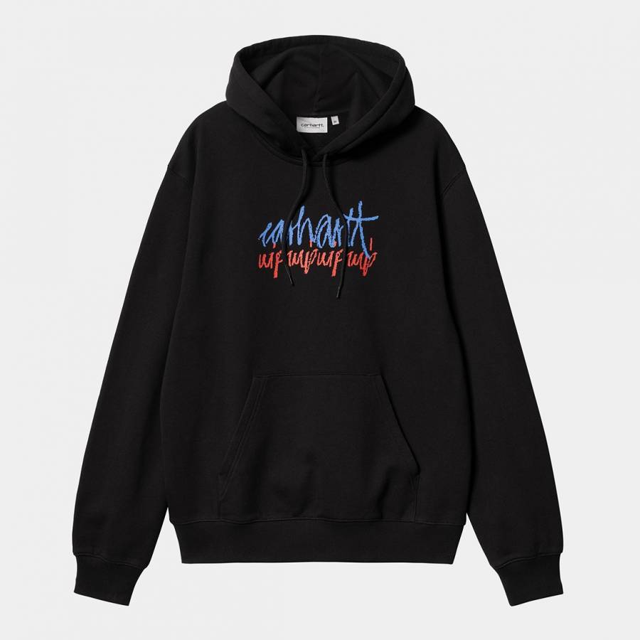 Carhartt WIP Hooded Stereo Sweat - Black