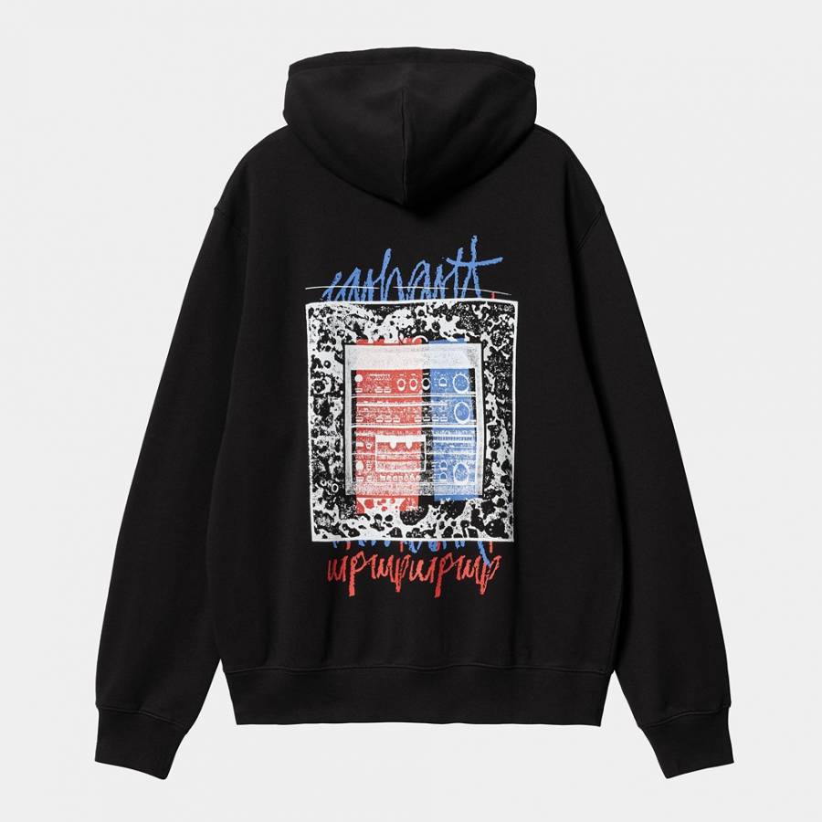 Carhartt WIP Hooded Stereo Sweat - Black