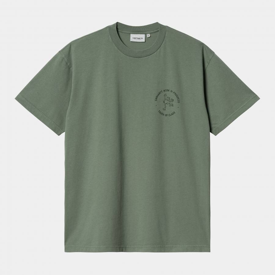 Carhartt WIP S/S Stamp T-Shirt - Duck Green / Blac...