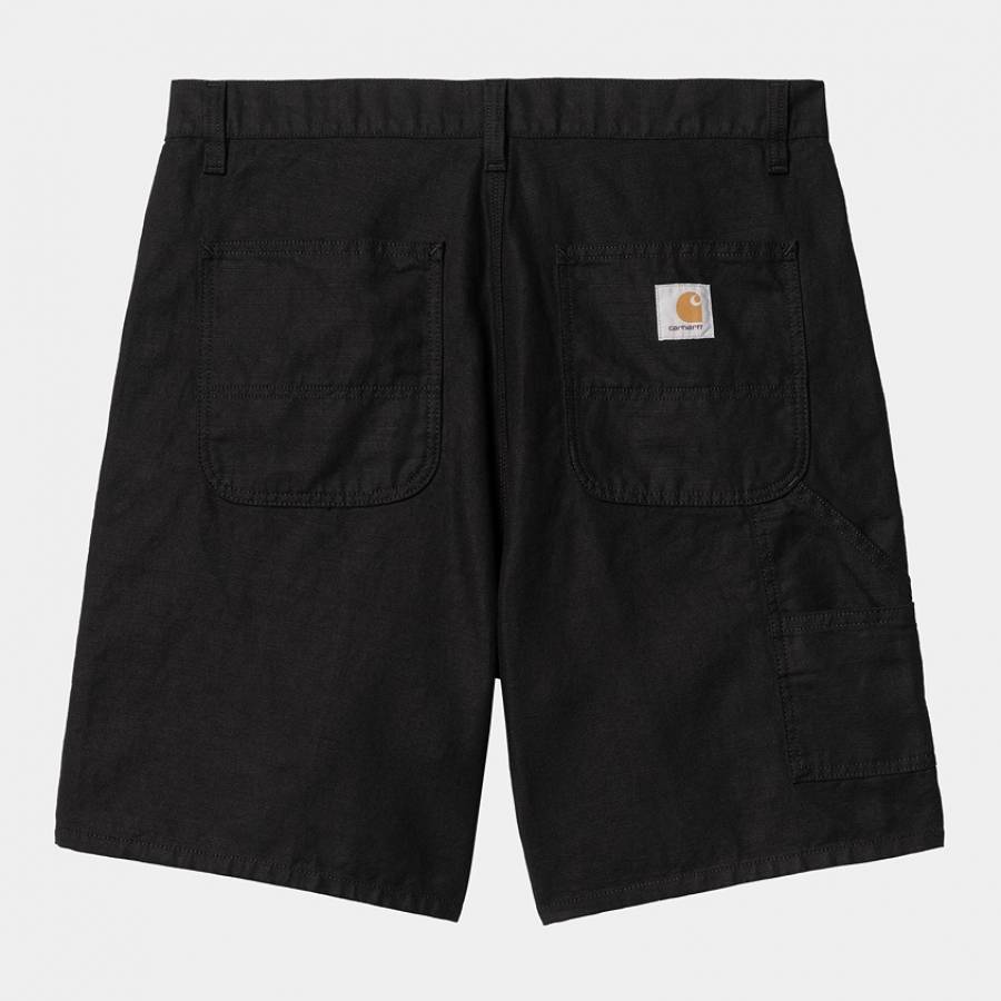 Carhartt WIP Walter Single Knee Short - Black (Rin...